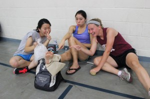 Masayo Satoh, Misaki Hirayama and Megan Baumgartner discover that with great competition comes sprained ankles. 
