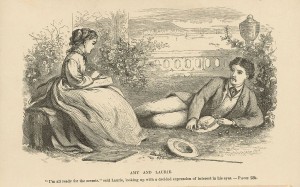Illustration from "Little Women" by May Alcott (artist), Louisa May Alcott (book author) [Public domain], via Wikimedia Commons
